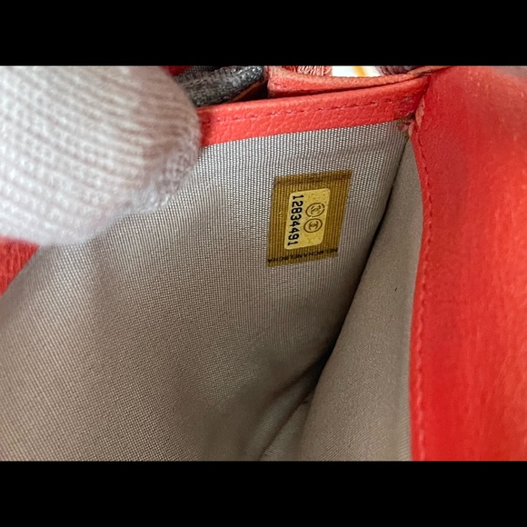 CHANEL  CORAL leather  Camellia CC FLAP Long wallet - Picture 14 of 15